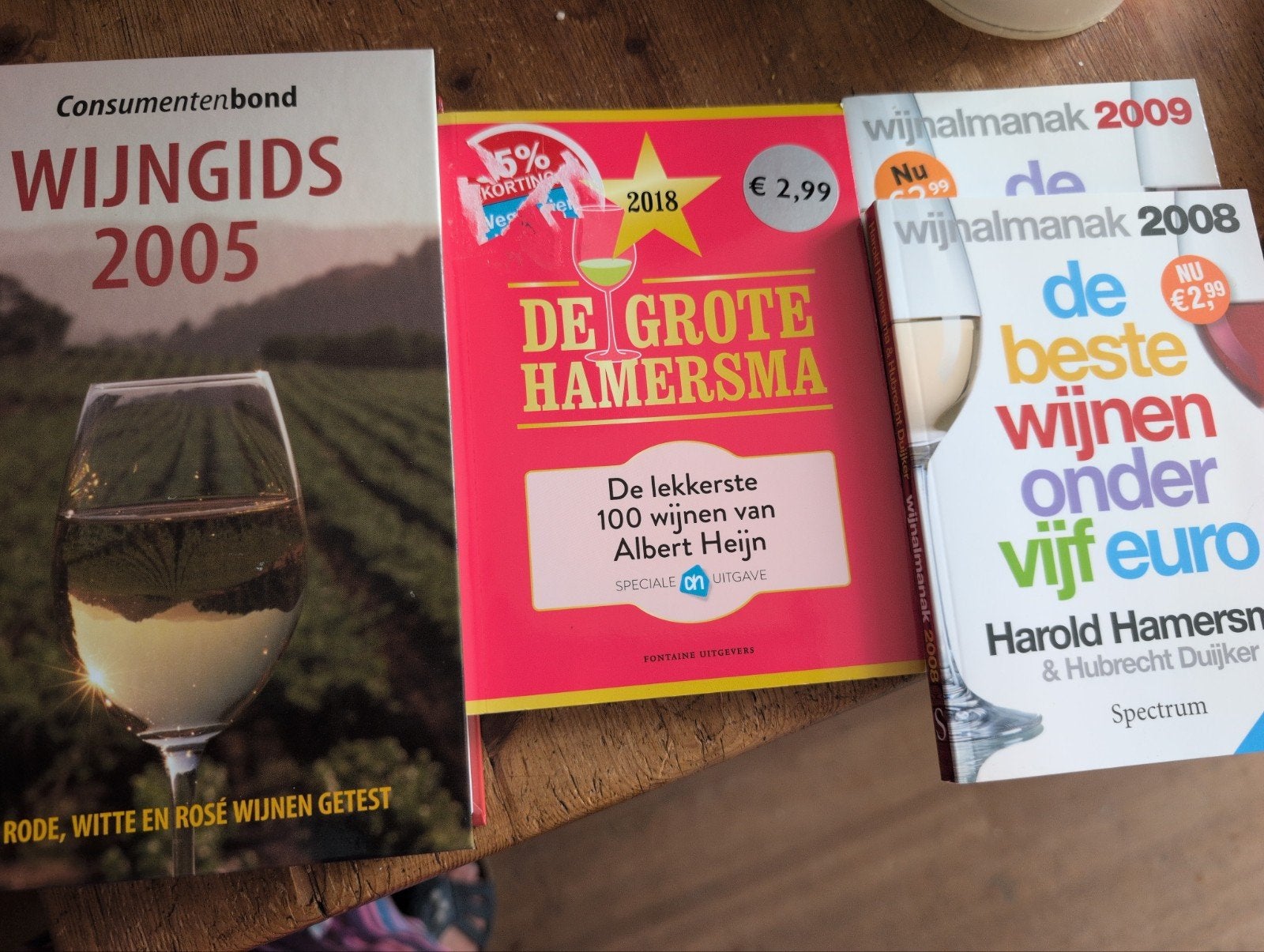 Wijnboeken: Consumentenbond, Hamersma, Wijnalmanakken, Boeken, Ophalen, Gelezen
