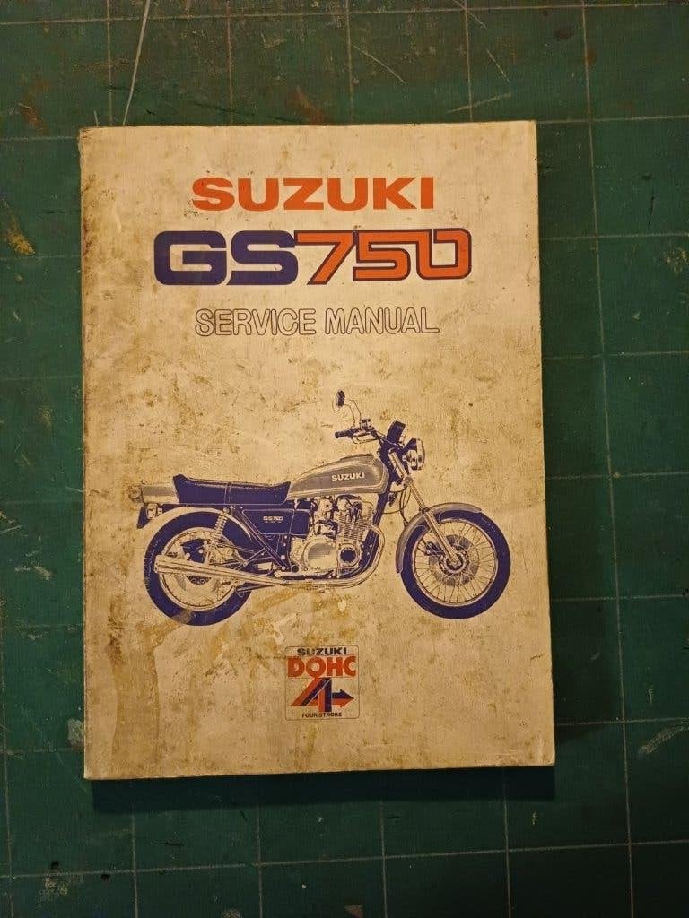 SUZUKI GS750 handboek servicemanual origineel, Ophalen of Verzenden, Suzuki