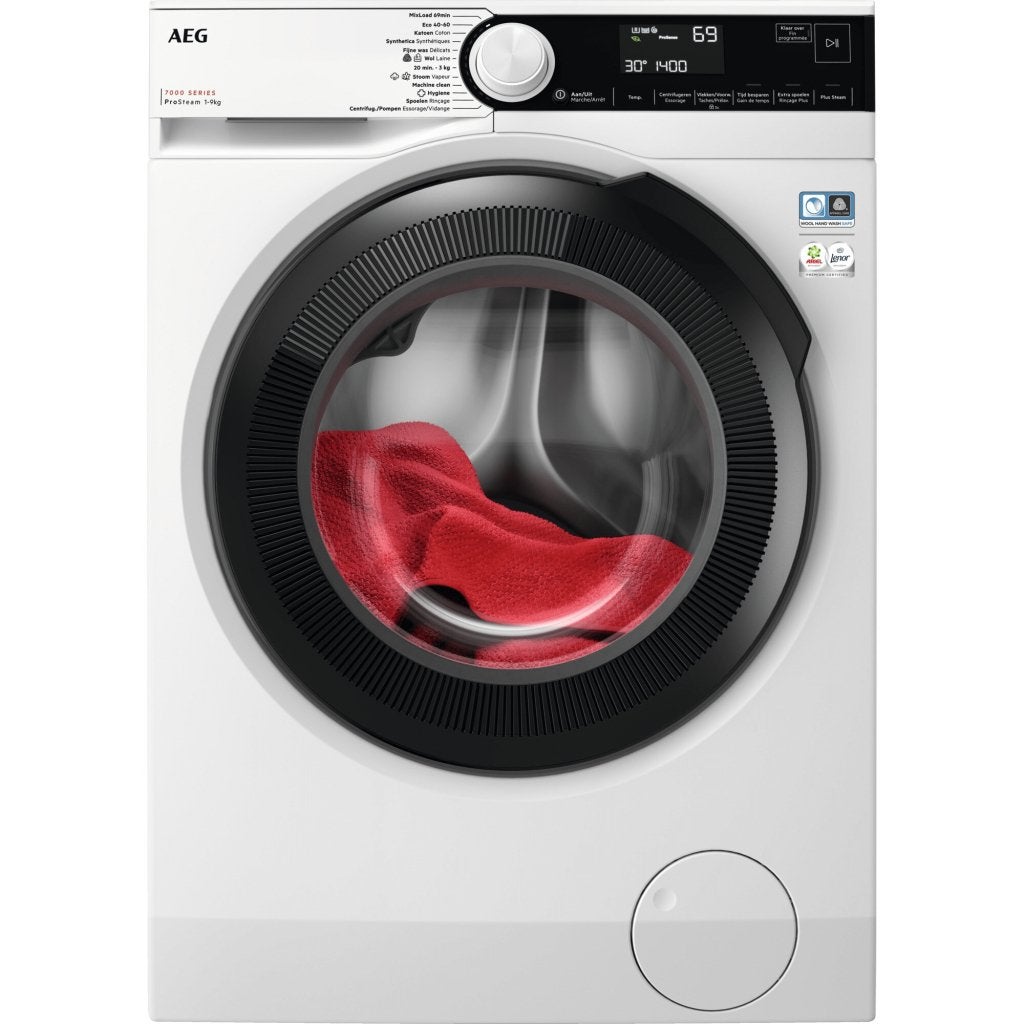 AEG LR75RM944 wasmachine – 9 kg, 1400 toeren, energielabel A, Witgoed en Apparatuur, Triple J Online, Info@triplejonline.nl, De Spinnekop 9