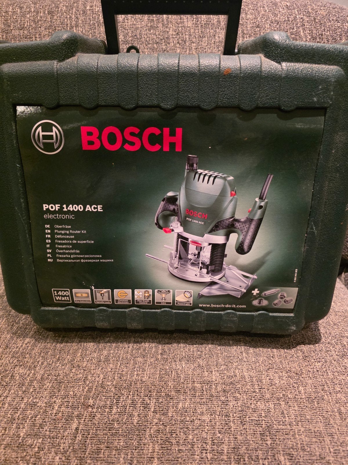Bosch POF 1400 ACE Bovenfrees - Nieuw!, Ophalen, Zo goed als nieuw, Bovenfrees, Bosch