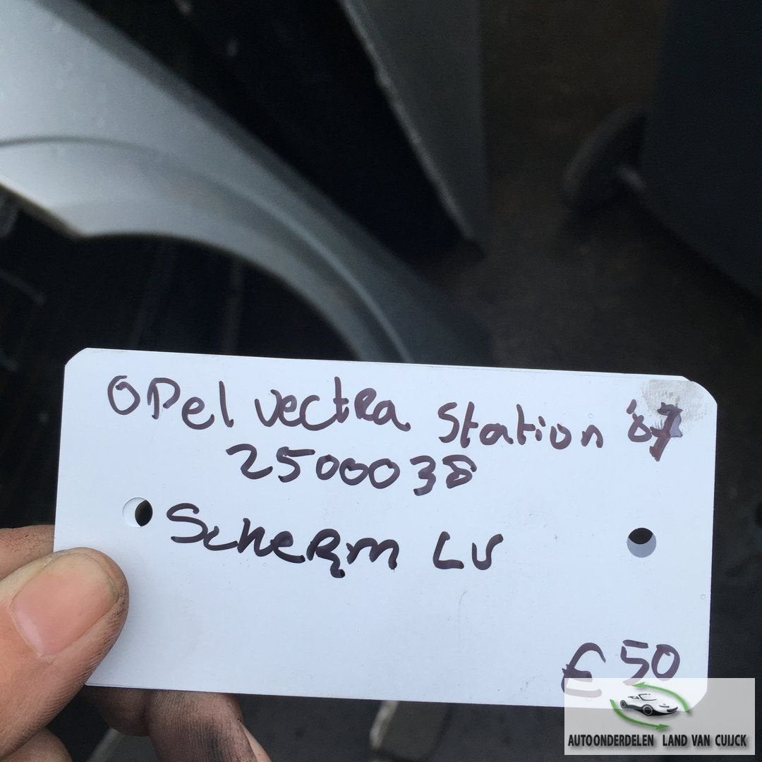 Opel Vectra C station 2007 Wagennr 2500038   Voorscherm Link, Gebruikt, -, -, Ophalen of Verzenden