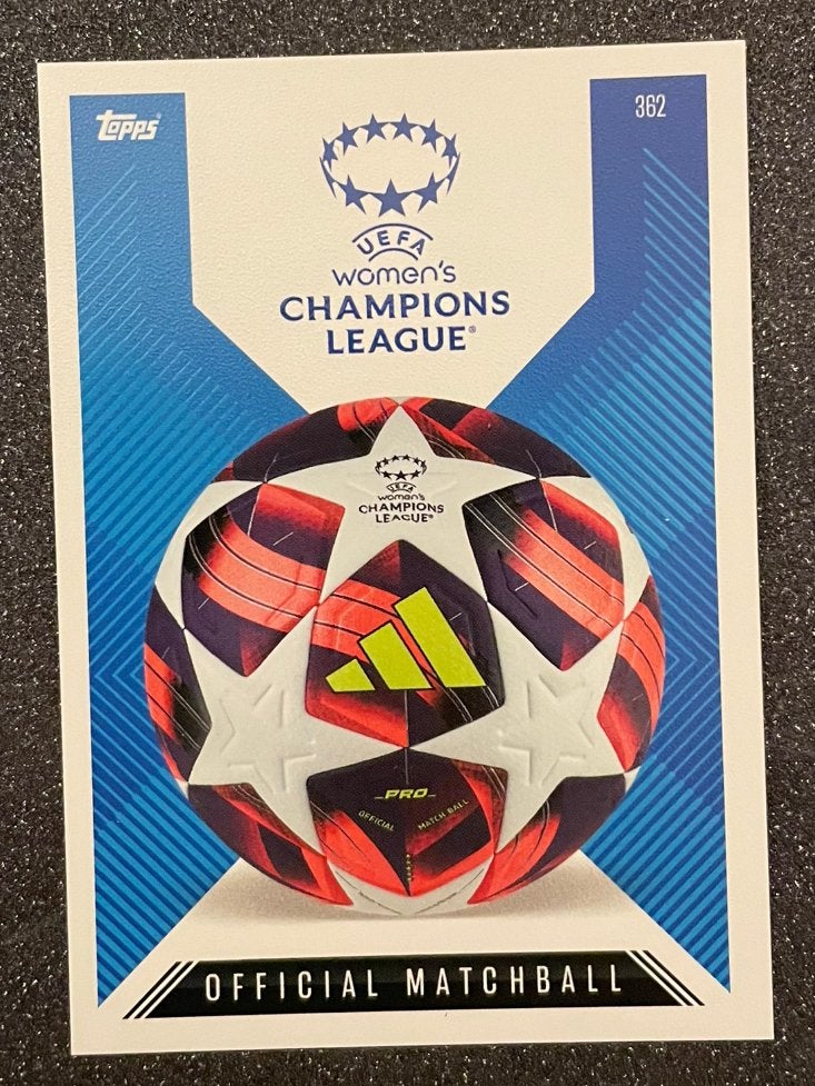 Topps MA EXTRA 24/25 WOMEN’S CHAMPIONS LEAGUE OFF. MATCHBALL, Verzenden, Zo goed als nieuw, Plaatje