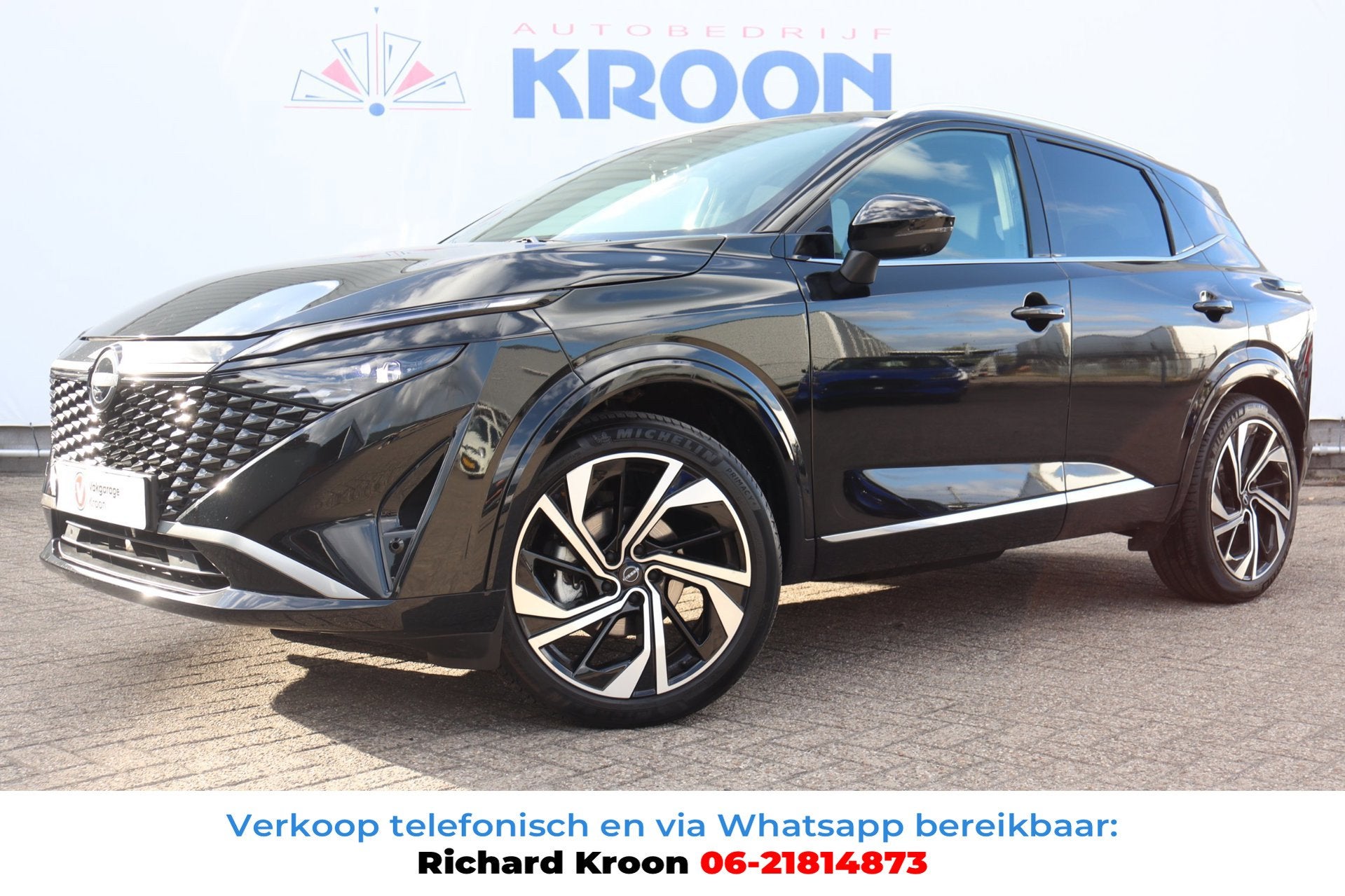 Nissan Qashqai 1.3 MHEV Xtronic Tekna Plus I Pano I leder I, Auto's, Dealer onderhouden, Gebruikt, Zwart, 4 cilinders