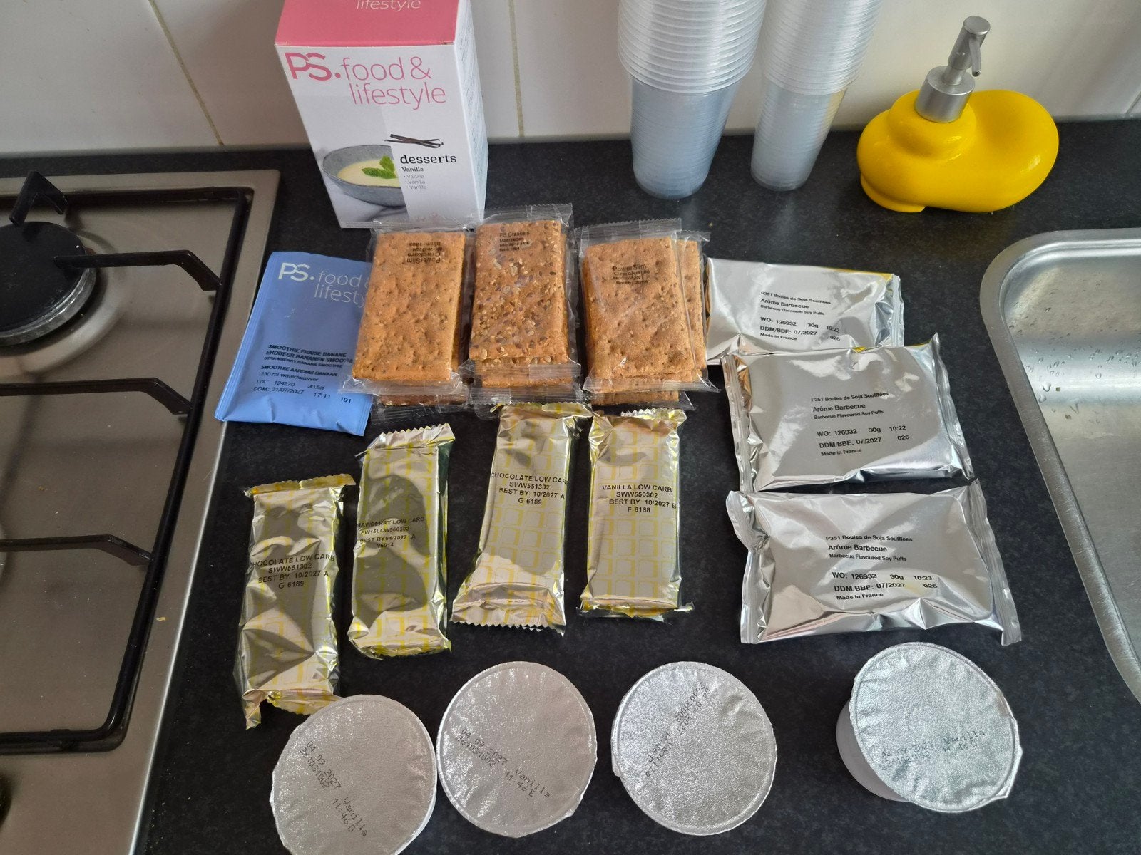 Powerslim eten, Ophalen
