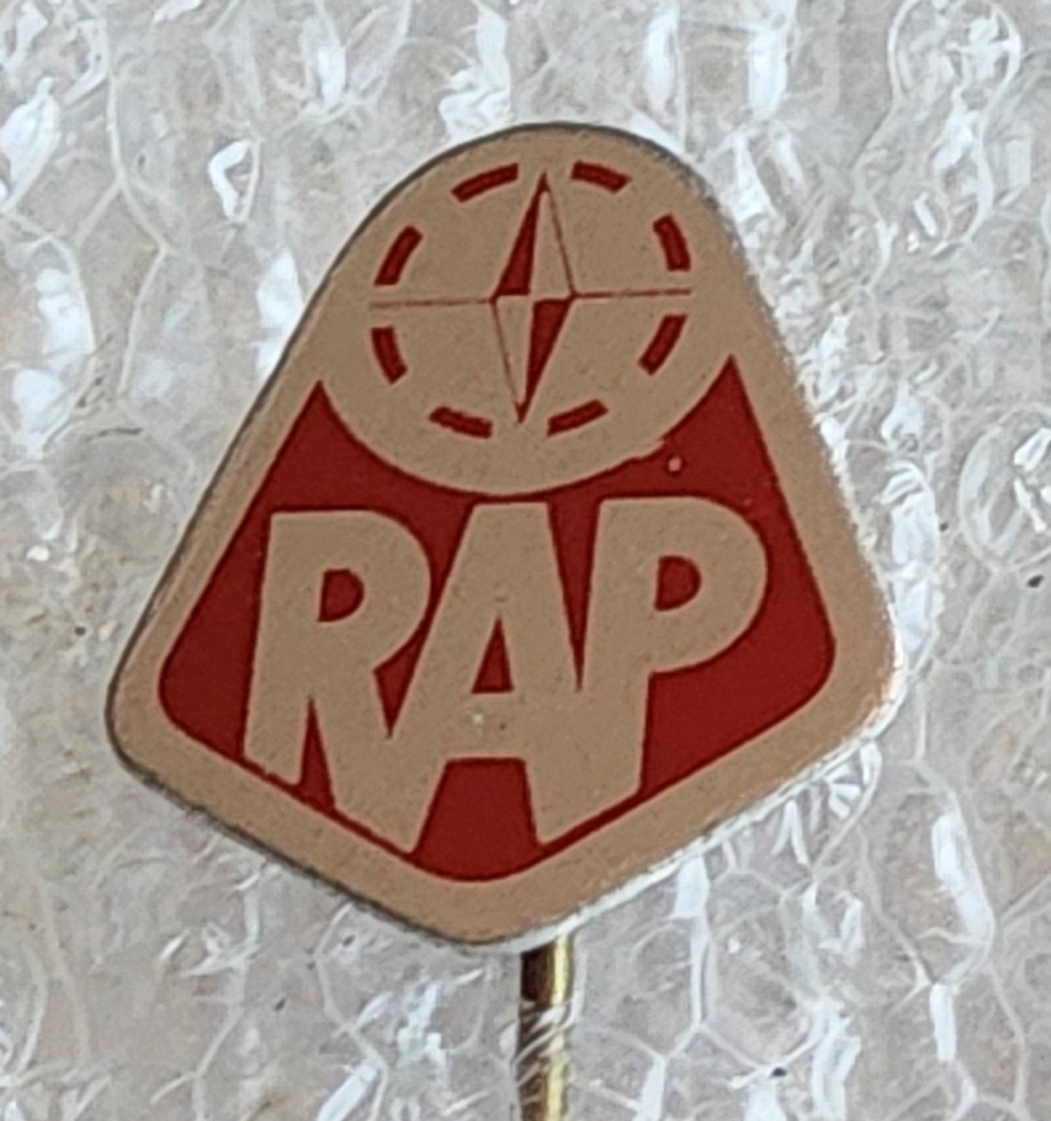 Vintage RAP Speldje - Rijwiel- en Bromfiets (Jaren '50/'6, Ophalen of Verzenden, Gebruikt, Merk, Speldje of Pin