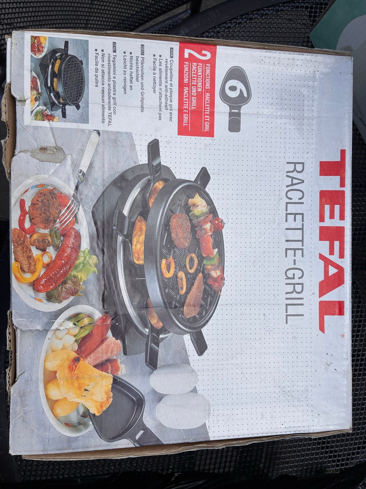 Tefal Raclette-Grill - 6 personen, Ophalen of Verzenden, Gebruikt