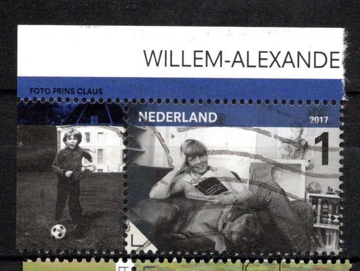 gestempelde zegel. Jaar 2017: Alexander 50 jaar met hoekstuk, Ophalen of Verzenden, Na 1940, Gestempeld