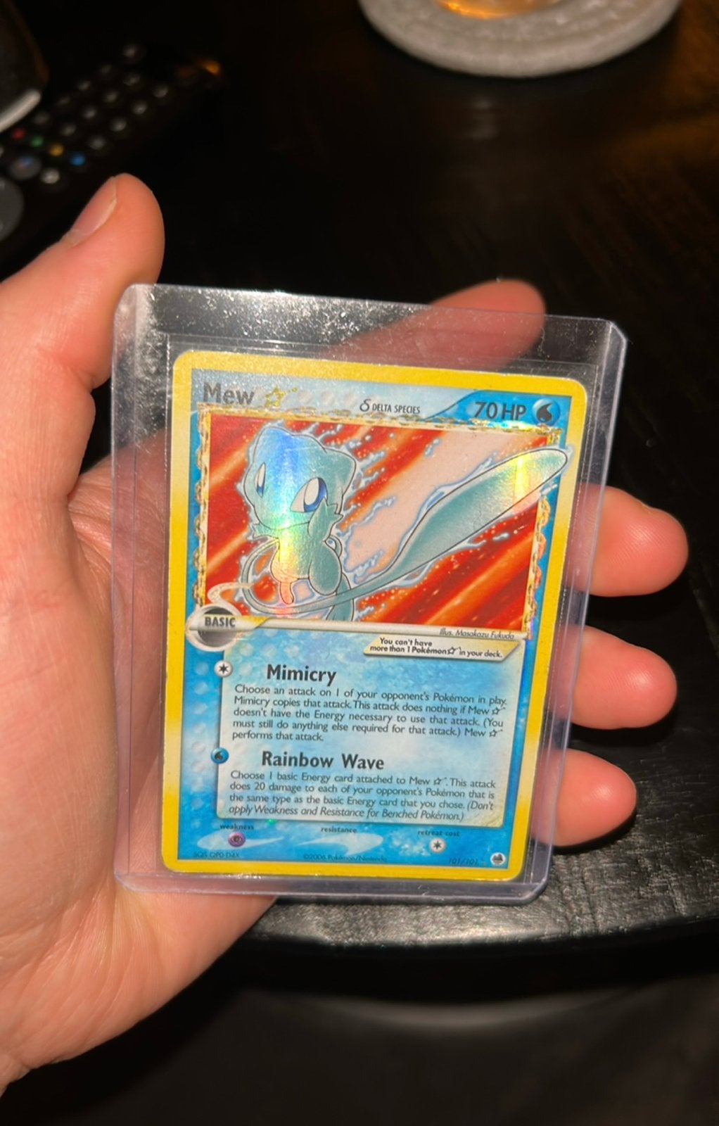 Mew gold star, EX dragon frontiers, Ophalen, Zo goed als nieuw