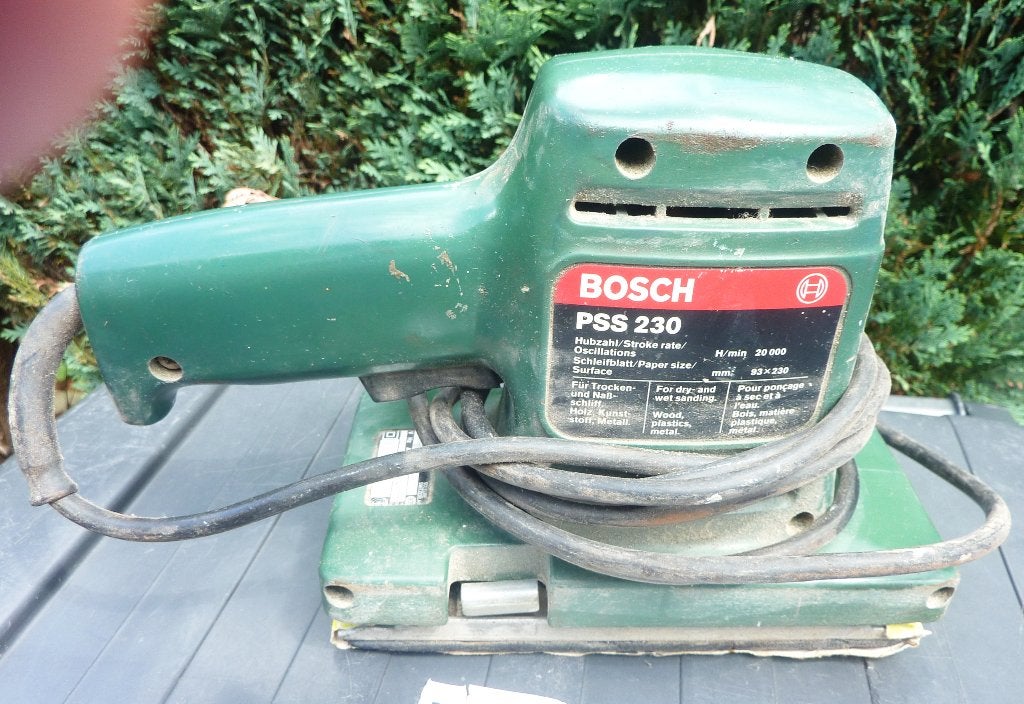 Prima schuurmachine van Bosch, Ophalen of Verzenden, Zo goed als nieuw, Minder dan 600 watt, Vlakschuurmachine