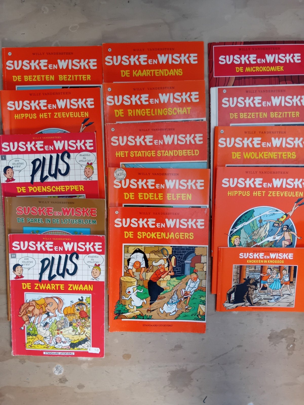 15  Suske en Wiske stripboeken willen vandersteen, Meerdere stripboeken, Ophalen of Verzenden, Gelezen
