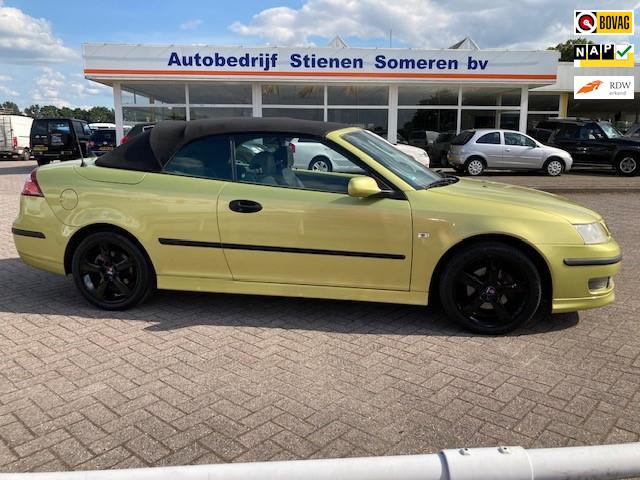 Saab 9-3 Cabrio 1.8t Linear Jubileem uitvoering, Auto's, Saab, 1998 cc, Gebruikt, 4 stoelen, Leder