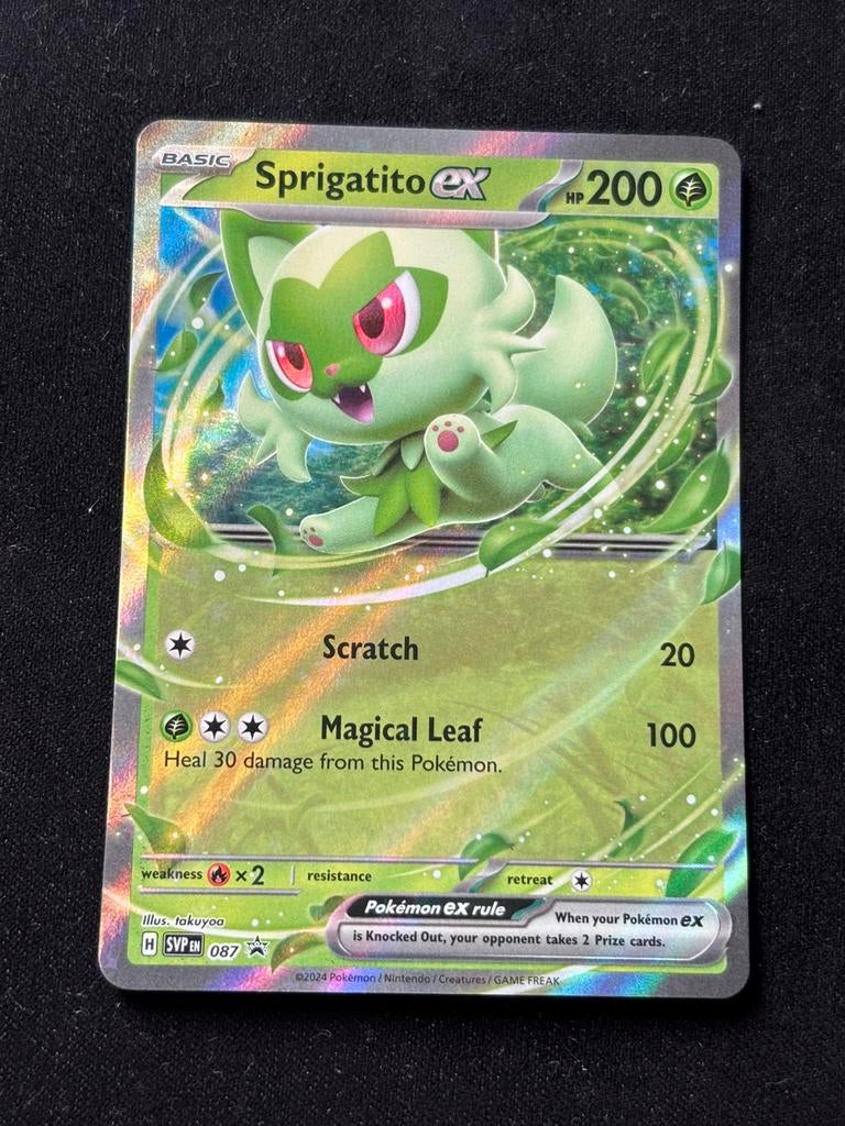 Sprigatito EX - Scarlet & Violet Promo 087, Ophalen of Verzenden, Zo goed als nieuw