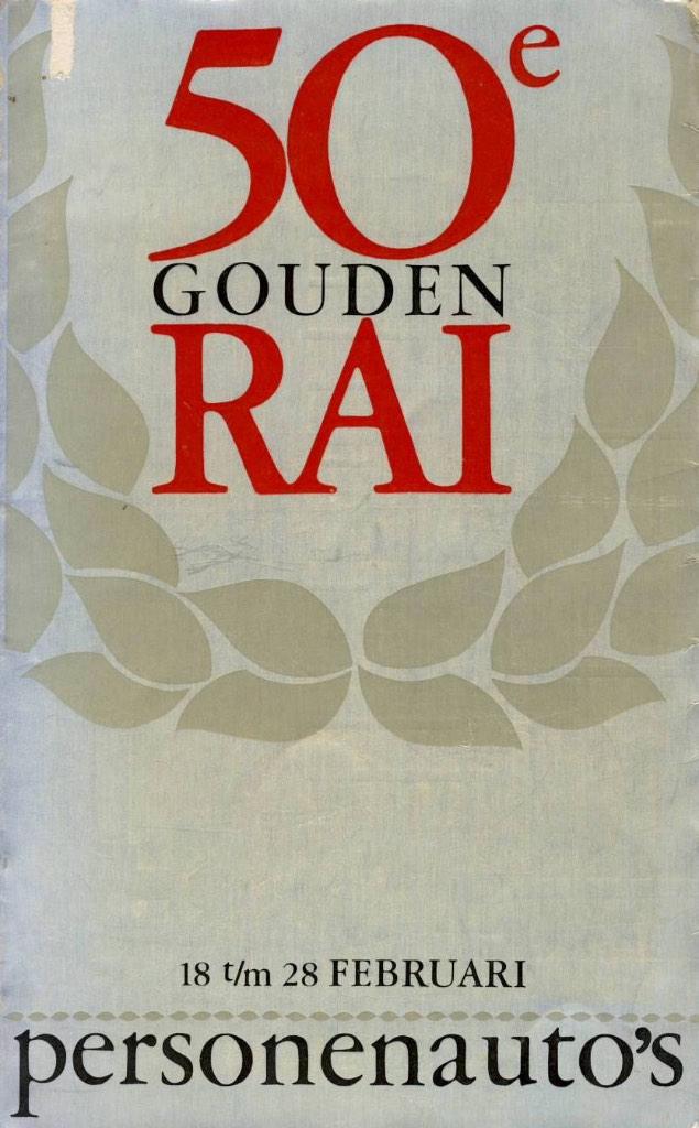 Catalogus 50e Gouden AutoRAI 1965, Boeken, Auto's | Boeken, Gelezen, Algemeen, Ophalen of Verzenden