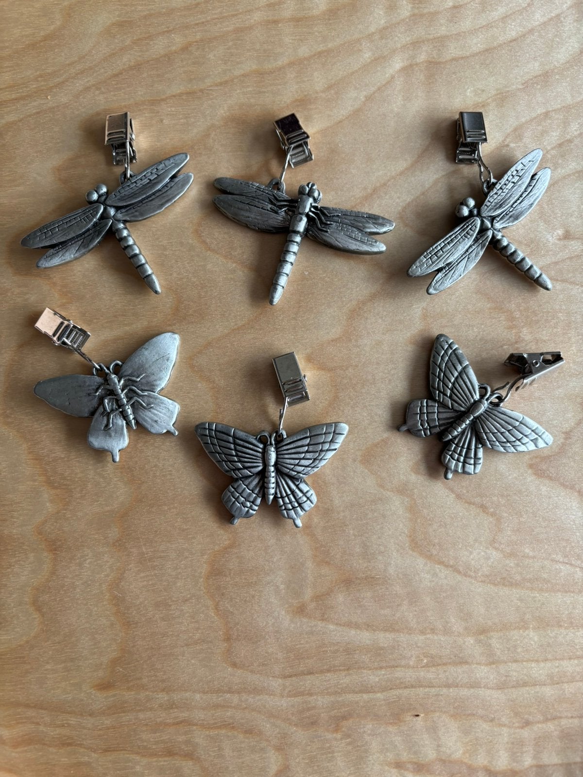 Van Dille en Kamille, tafelkleedhangers, metaal, 6 stuks, Ophalen of Verzenden, Zo goed als nieuw, Overige vormen, Overige materialen