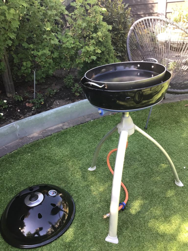 Cadac  bbq met grill en paella pan, Caravans en Kamperen, Ophalen, Zo goed als nieuw