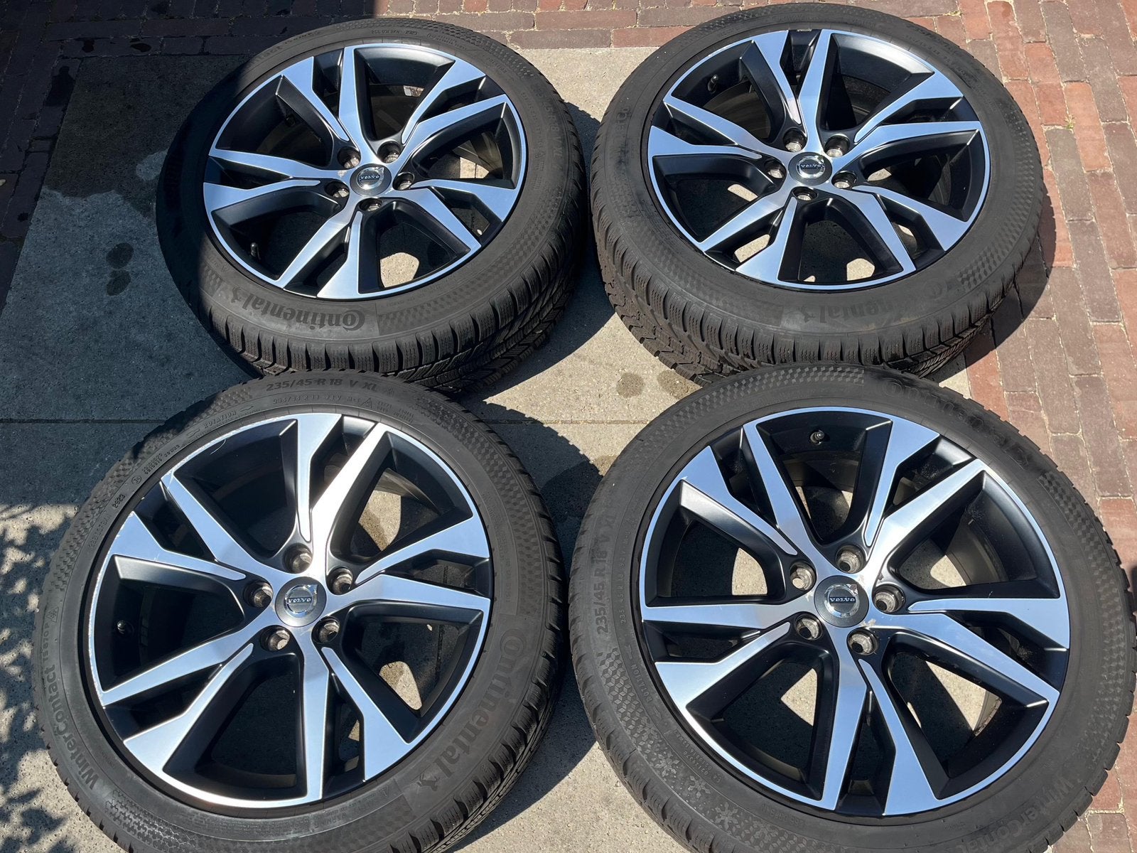 Originele Volvo S60 V60 R-design 18 inch 5x108 Conti Winter, Auto-onderdelen, Banden en Velgen, Ophalen, 18 inch, Gebruikt, Banden en Velgen