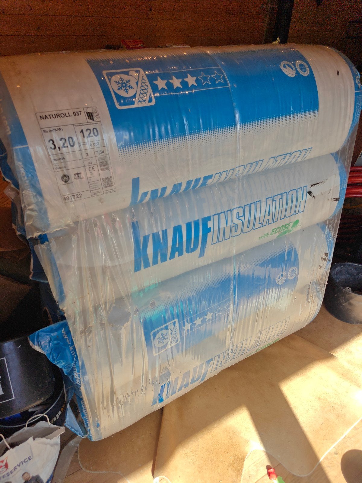 Knauf naturoll 037 120mm, Ophalen, 12 cm of meer, Nieuw, 15 m² of meer