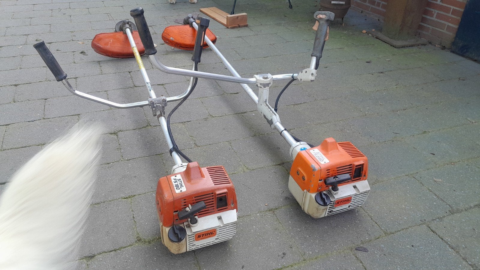 2 x bosmaaier motorzeis benzine trimmer stihl fs 180 fs 280, Ophalen, Benzine, Gebruikt, Stihl husqvarna