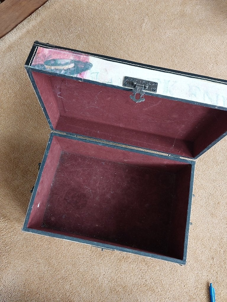 Vintage Houten Kistje / Opbergkist, Ophalen, Minder dan 50 cm, Minder dan 50 cm, Zo goed als nieuw