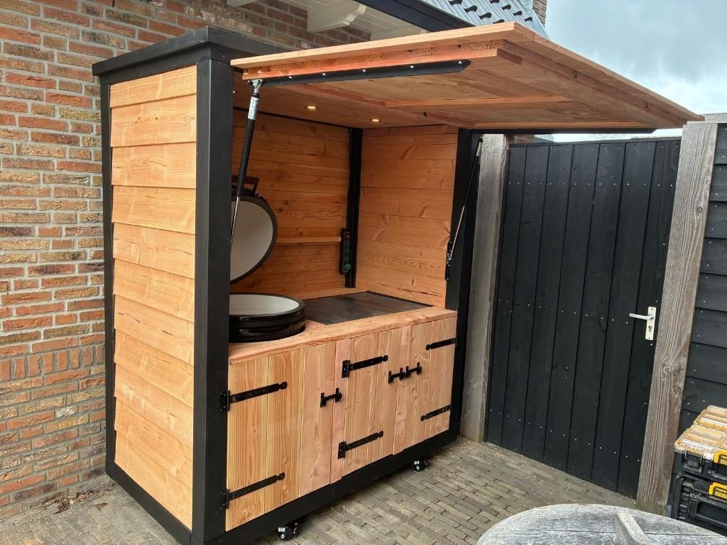 bouwpakket buitenkeuken met luifel B180cm, Tuin en Terras, Buitenkeukens, Nieuw, Houtskool, Ophalen of Verzenden