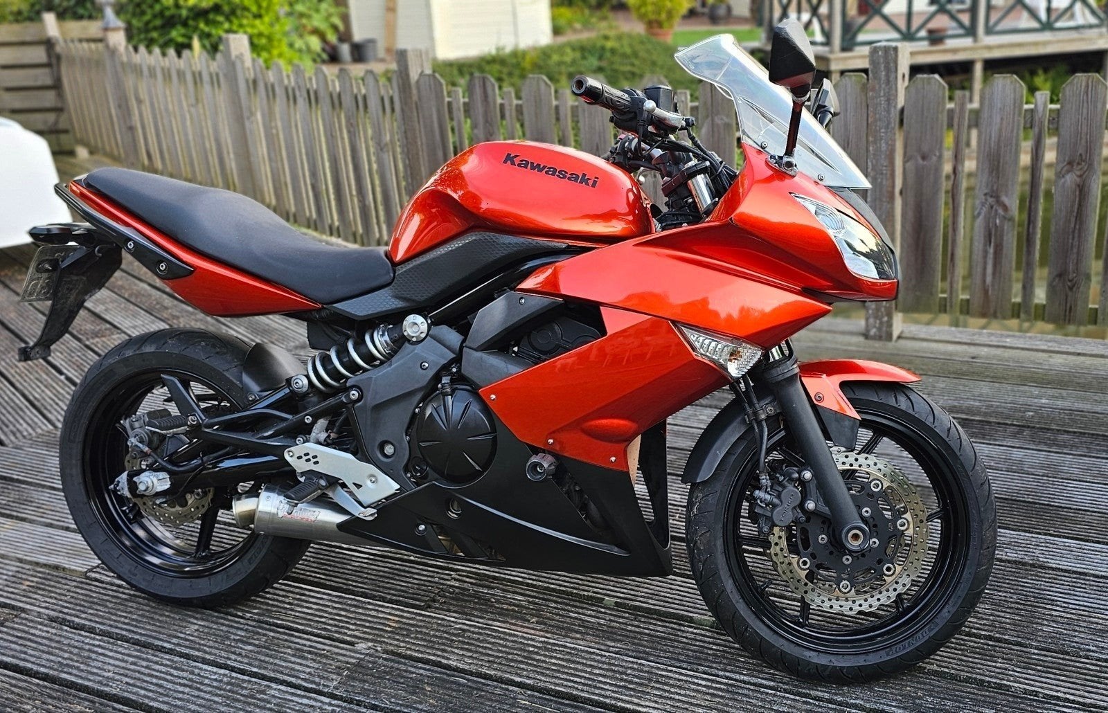 Kawasaki ER-6F ABS 2012 Orange, Motoren, Motoren | Kawasaki, Particulier, Naked bike, 12 t/m 35 kW, 2 cilinders, ABS, Handvatverwarming