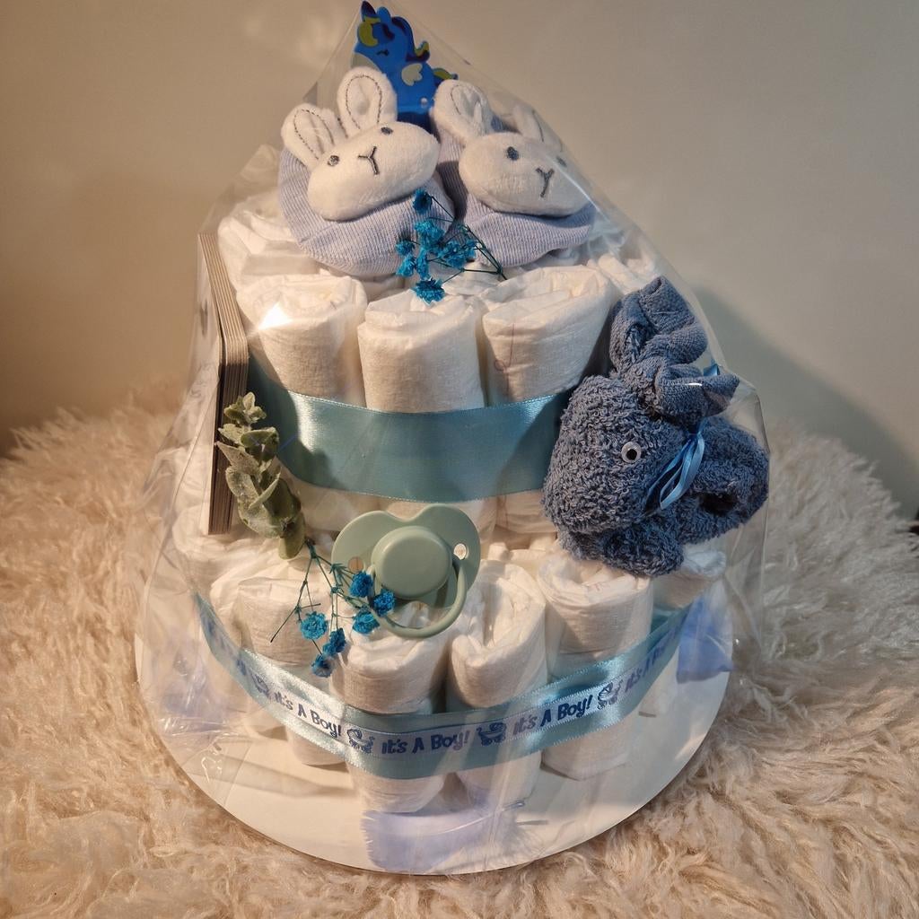 Luiertaart blauw, Ophalen of Verzenden, Nieuw