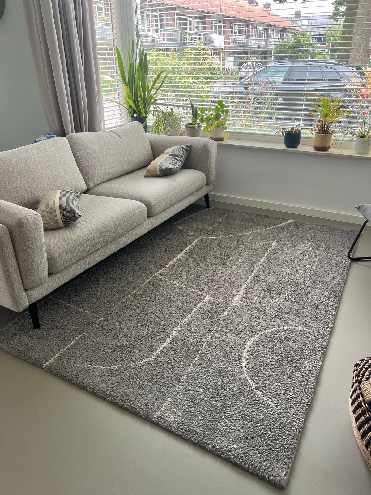 VTwonen Reflexion Vloerkleed 230 x 160 cm - Grijs, Ophalen, 150 tot 200 cm, 200 cm of meer, Zo goed als nieuw