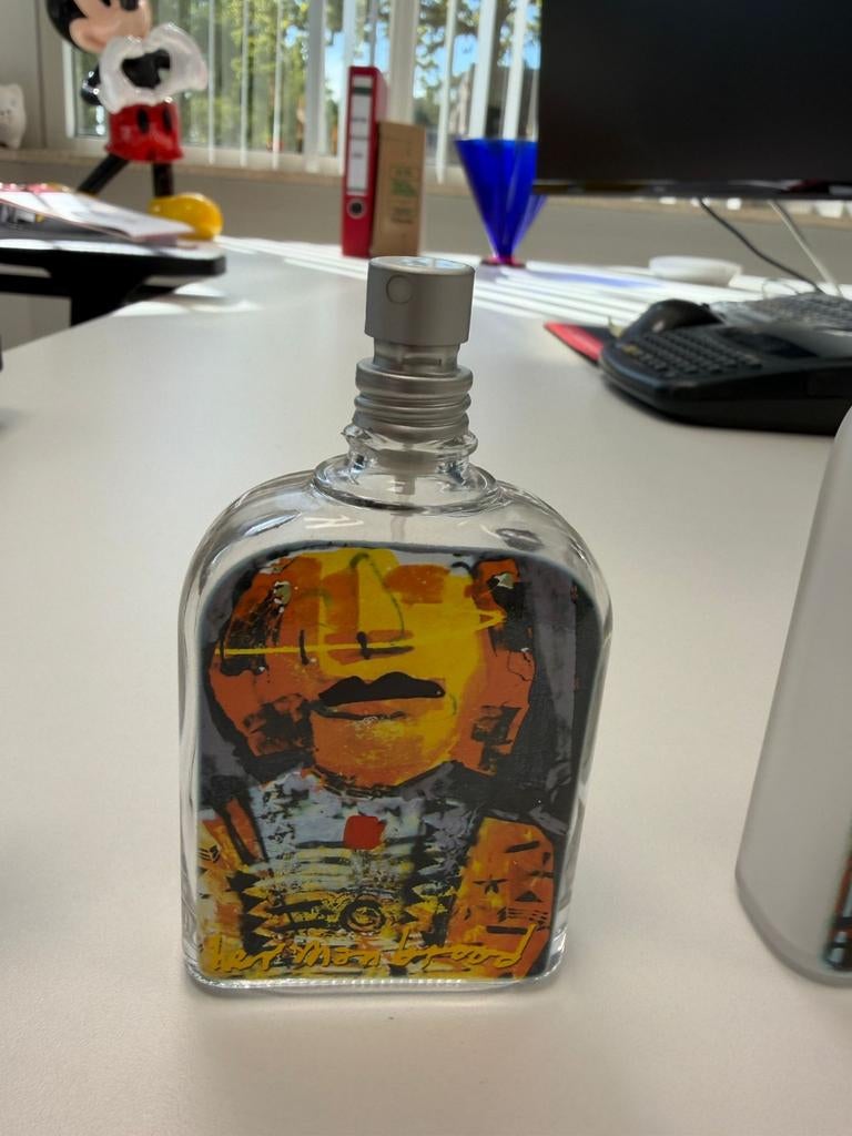 Herman brood parfum set van 2 ( leeg), Ophalen, Nieuw, Parfumfles