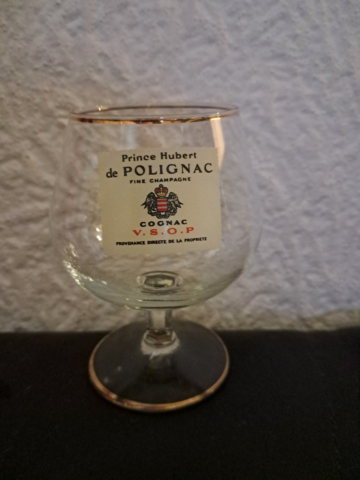 Vintage Cognac Glas Prince Hubert de Polignac V.S.O.P., Antiek en Kunst, Ophalen of Verzenden