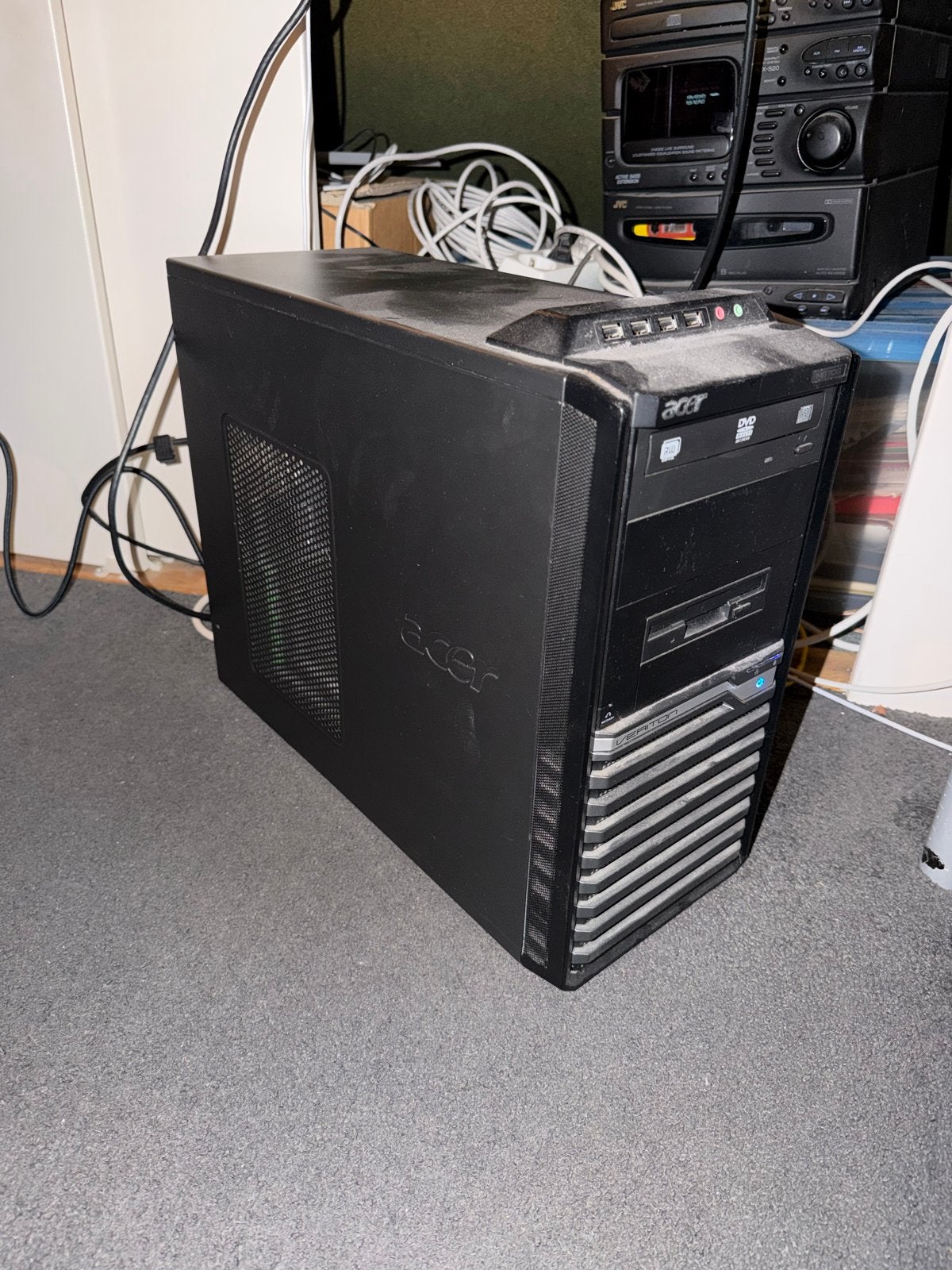 Windows PC met Intel Core 2 Quad, 4GB RAM, 223GB SSD + Acer, Computers en Software, Ophalen, Gebruikt, 2 tot 3 Ghz, Met monitor