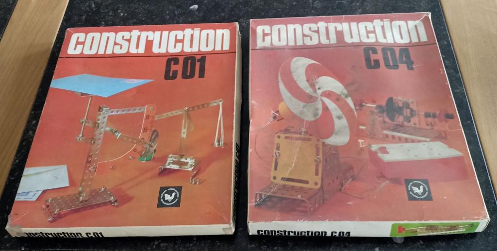 Construction metaal bouwdoos 101, 104 (tegenhanger Meccano), Antiek en Kunst, Antiek | Speelgoed, Ophalen of Verzenden