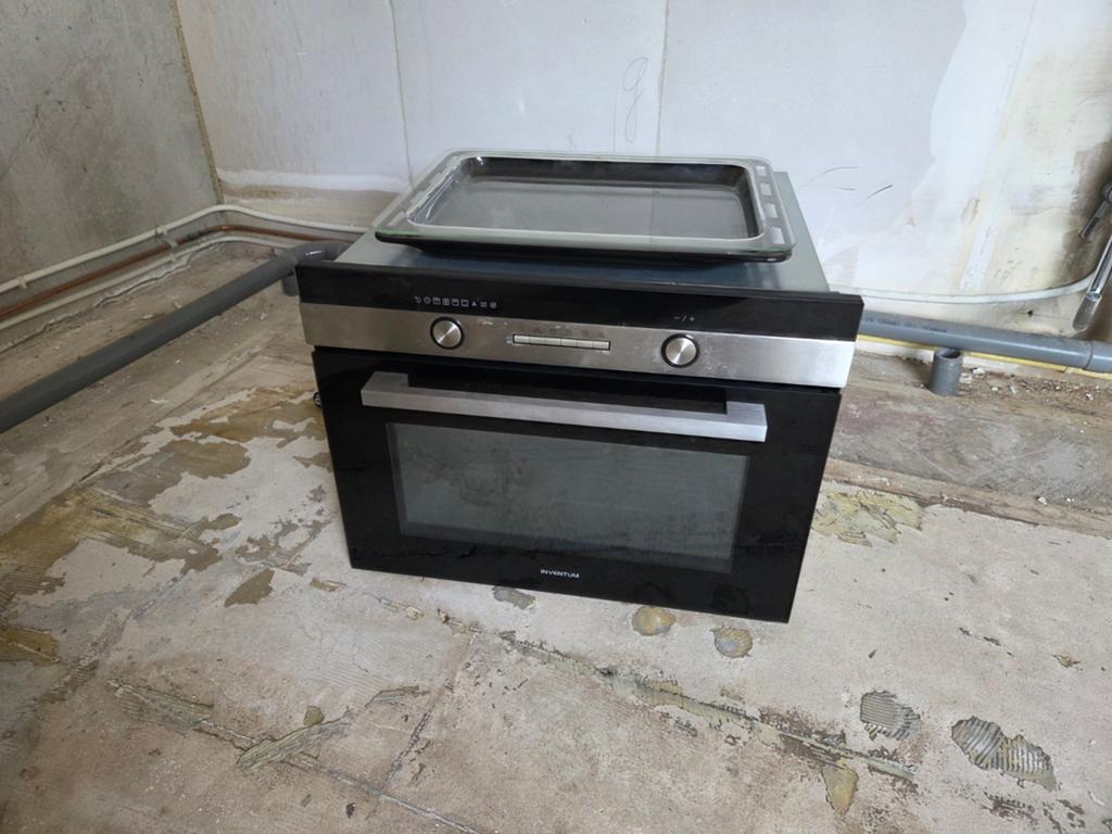 Oven Inventum IMC6150RK zwart, Witgoed en Apparatuur, Ophalen, Zo goed als nieuw