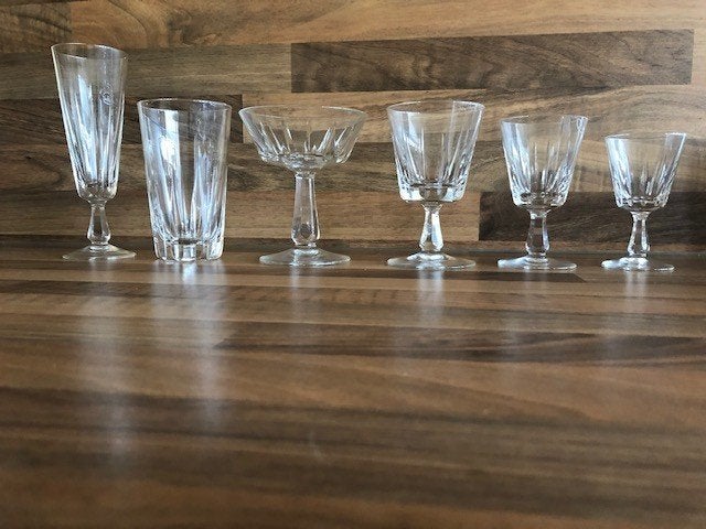 Kristallen handgeblazen servies Leerdam - Compleet zeldzaam, Ophalen of Verzenden