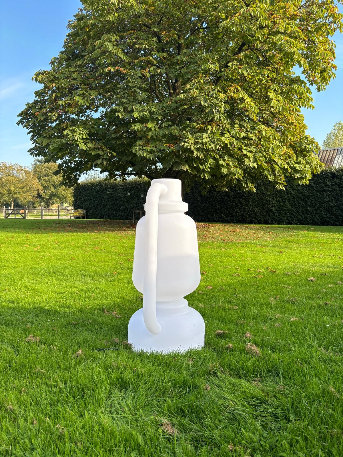 Grote Buitenlamp Lantaarn - 2 stuks, 110 cm hoog, Ophalen, Kunststof, Staande lamp, 50 tot 250 watt