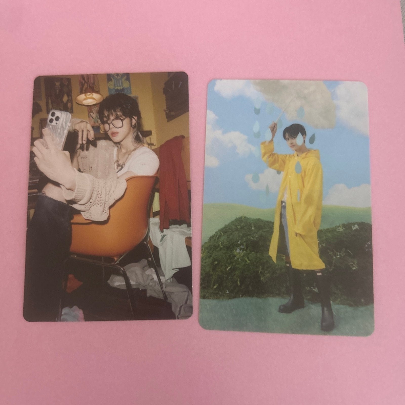 2 Seventeen photocards, Verzenden, Zo goed als nieuw