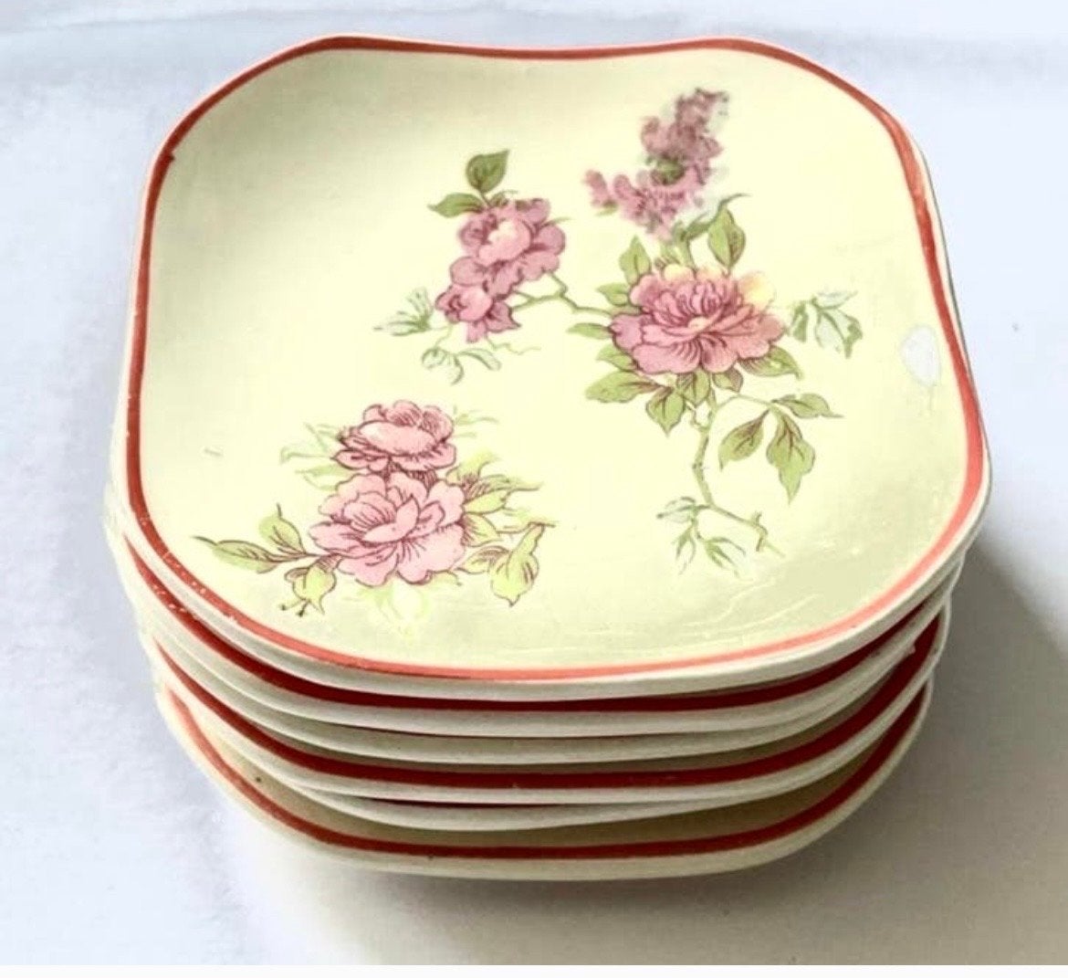 Set van 6 Vintage Petrus Regout Maastricht Schaaltjes, Antiek en Kunst, Ophalen of Verzenden