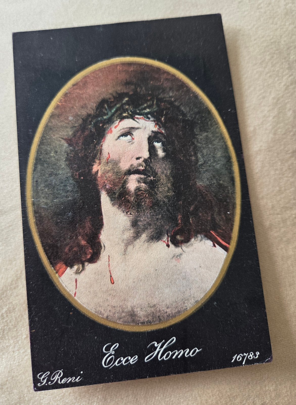 Antieke ansichtkaart Ecce Homo - G. Reni - 1908, Verzenden, Voor 1920, Gelopen, Overige thema's