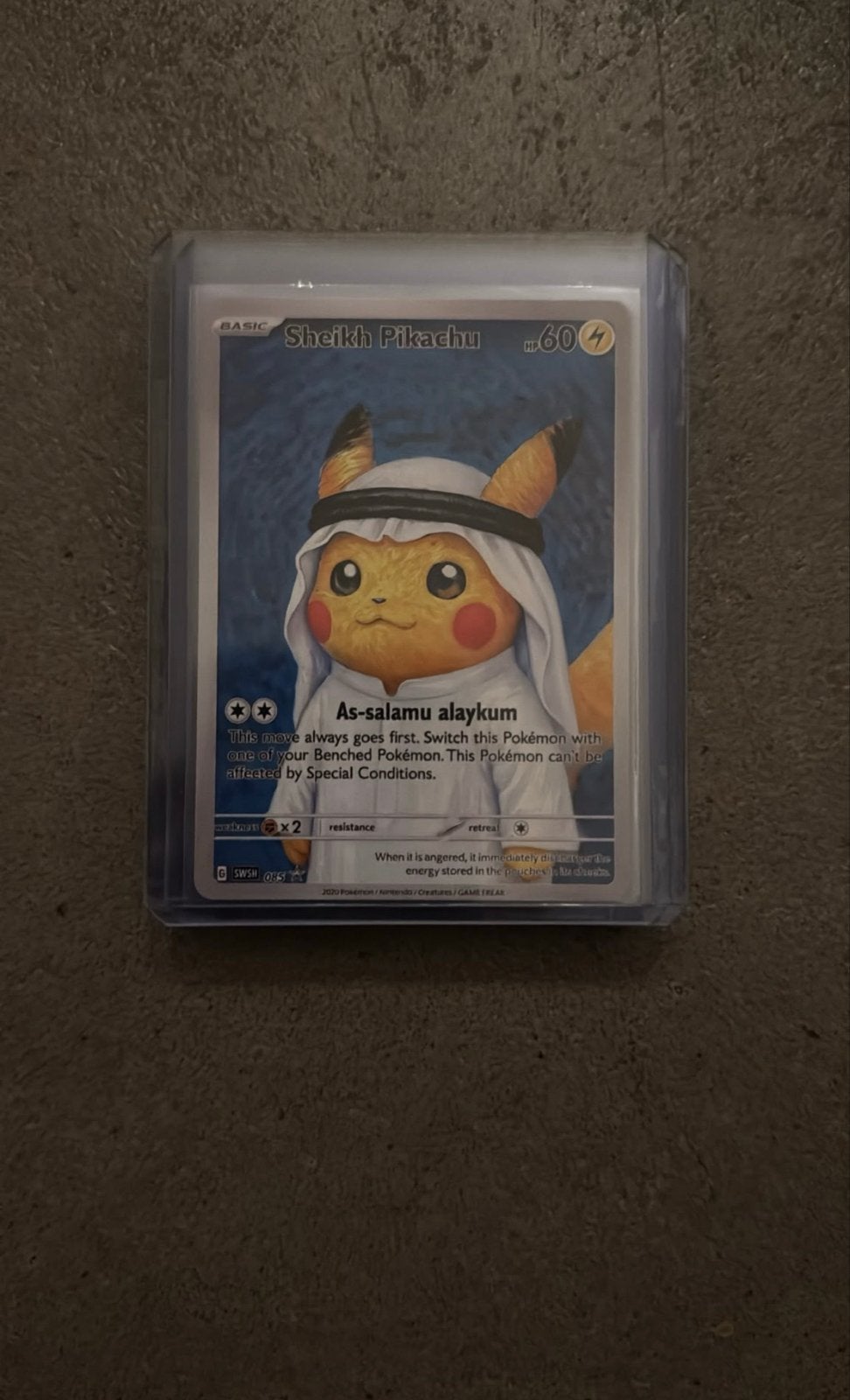 Schaarse Sheikh Pikachu Proxy Kaart, Hobby en Vrije tijd, Ophalen, Zo goed als nieuw, Losse kaart