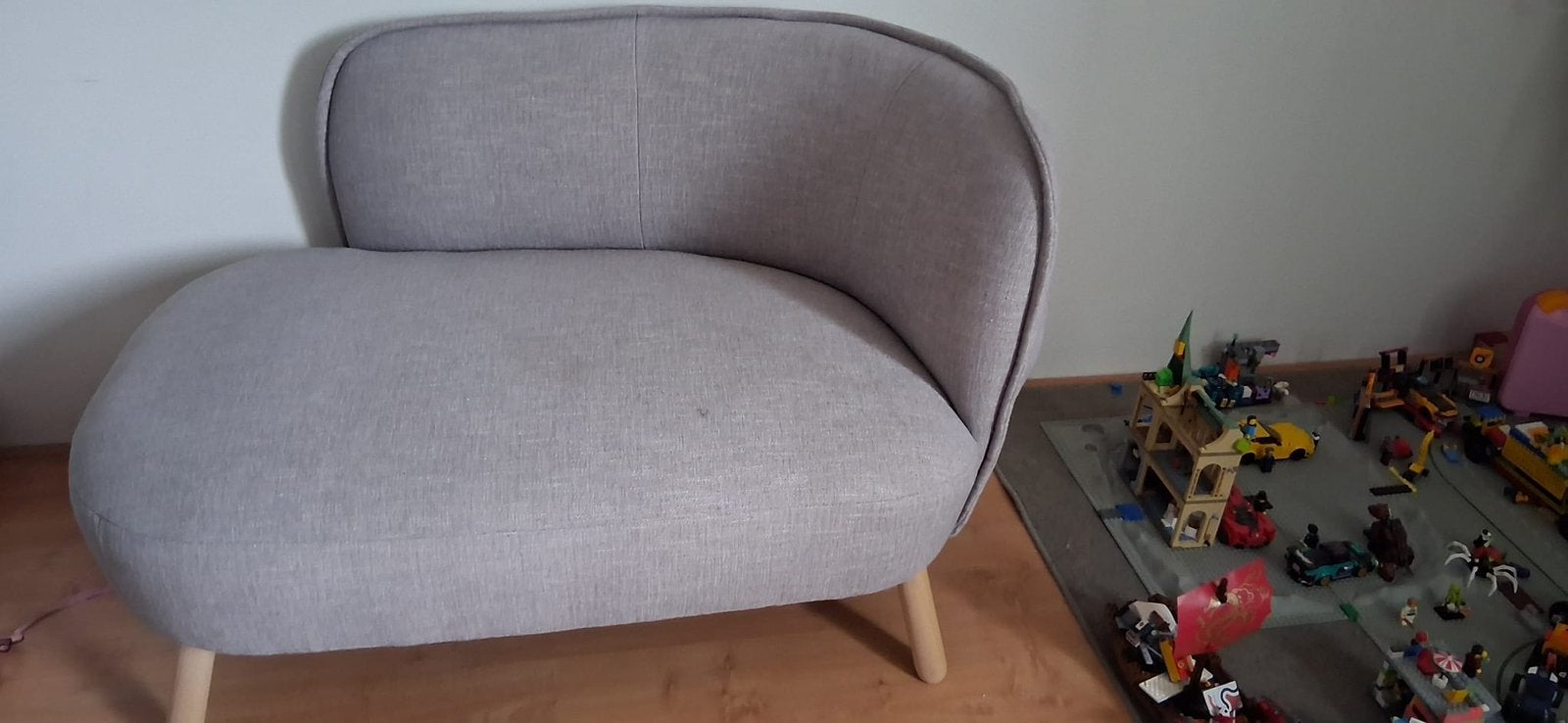 Grijze fauteuil, Huis en Inrichting, Ophalen, Eenpersoons, 75 tot 100 cm, Zo goed als nieuw