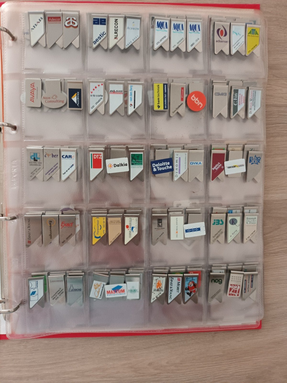 Grote verzameling paperclips van diverse bedrijven, Ophalen, Gebruikt