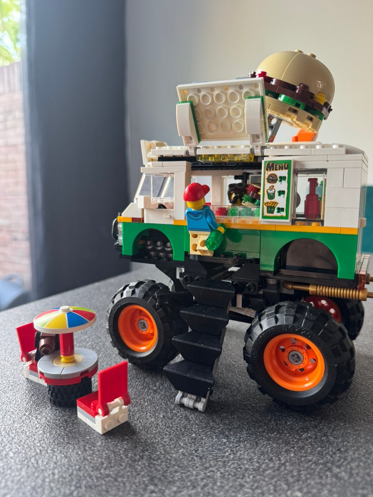 Lego 31104 Hamburger monstertruck, Lego, Ophalen of Verzenden, Zo goed als nieuw, Inclusief instructies