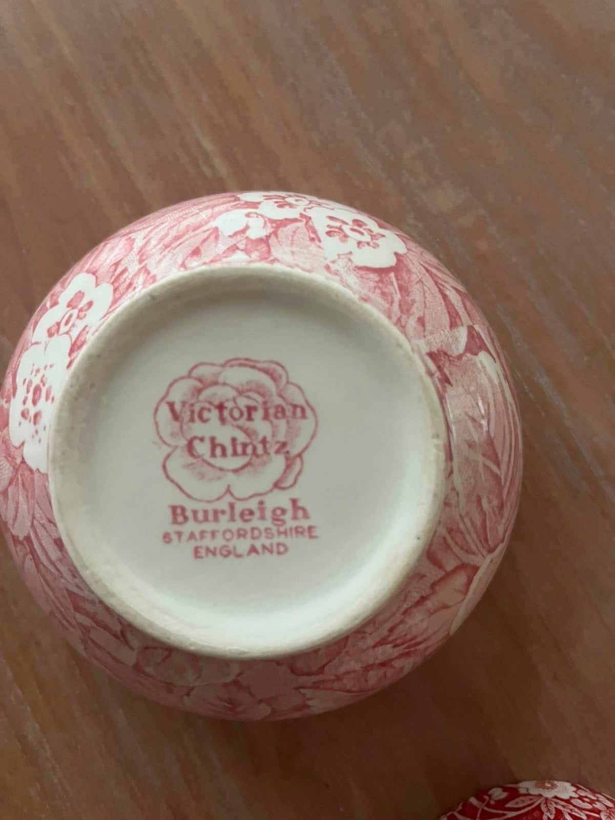 Burleigh Victorian Chintz servies - roze bloemenpatroon, Ophalen, Overige merken, Vintage, Zo goed als nieuw