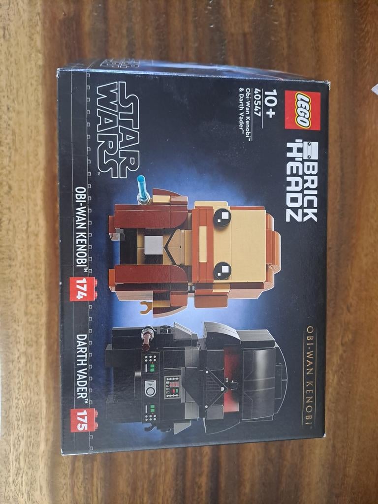 Lego star wars brickheadz obi wan en darth vader 40547, BrickHeadz, Lego, Ophalen of Verzenden, Zo goed als nieuw