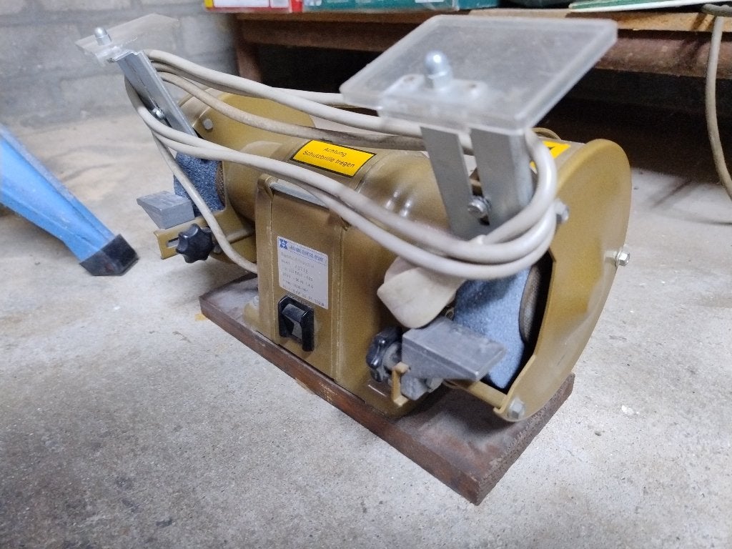 Vintage gereedschap: cirkel, slijper, decoupeer, boor,schuur, Ophalen, Gebruikt