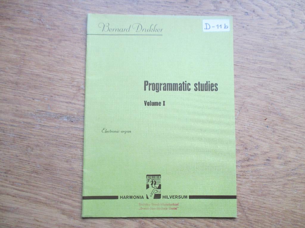 Progammatic studies - volume 1 voor orgel -, Orgel, Klassiek, Ophalen of Verzenden, Zo goed als nieuw