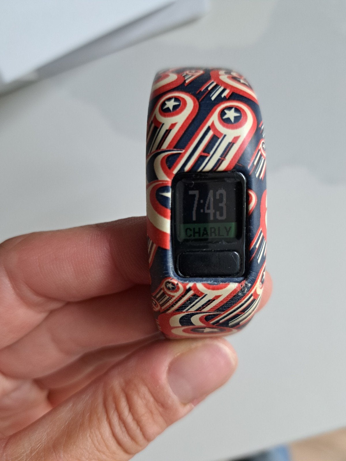 Garmin Vivofit Jr. 2 Avengers Kids Activity Tracker, Sieraden, Tassen en Uiterlijk, Activity trackers, Ophalen of Verzenden, Gebruikt