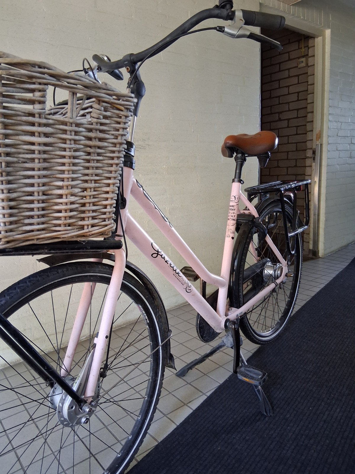 Gazelle Miss Grace transportfiets - Roze, Gebruikt, Velgrem, Versnellingen, Ophalen of Verzenden