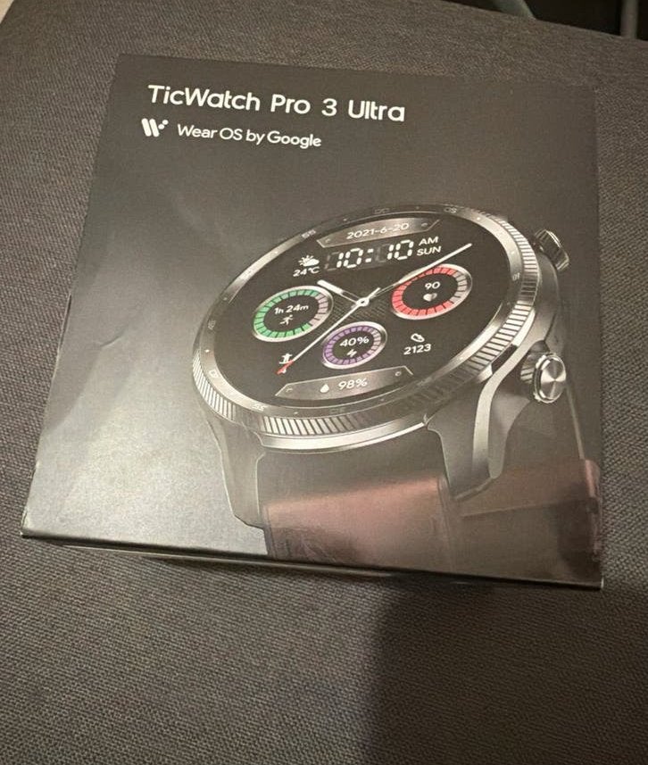 TicWatch Pro 3 Ultra GPS Smartwatch, Afstand, Zwart, Ophalen of Verzenden, Zo goed als nieuw