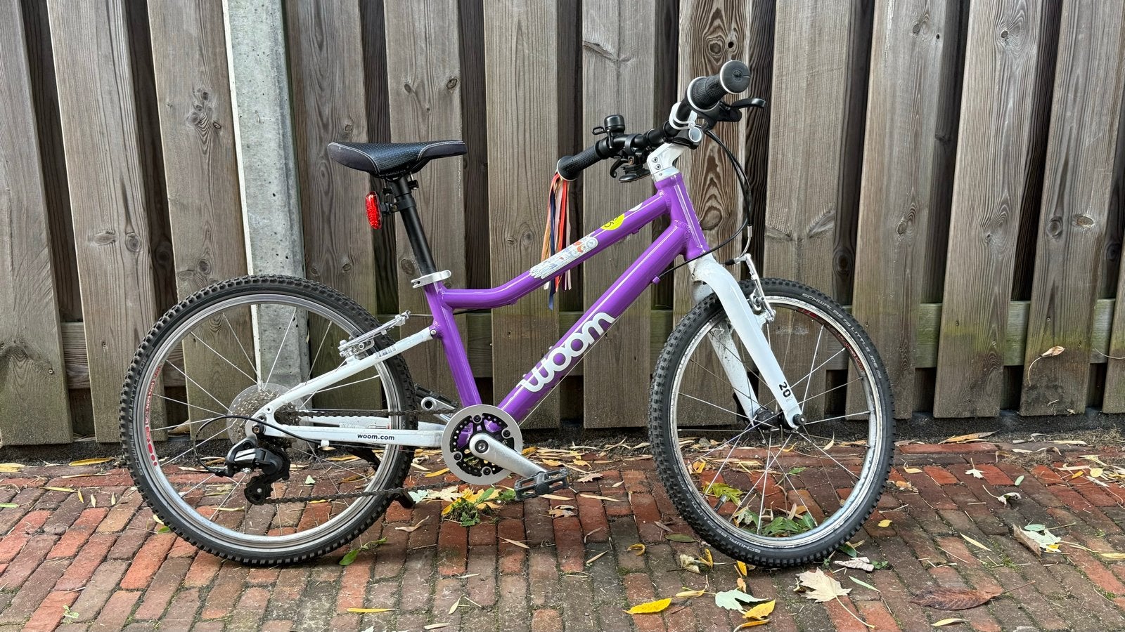 Woom Original 4 kinderfiets, paars, 7 versnellingen, 2025, Ophalen, Gebruikt, Velgrem, 16 tot 20 inch