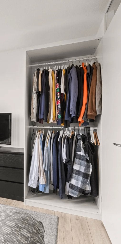 IKEA - PAX Basiselement kledingkast, wit, 100x58x236 cm, Ophalen, 100 tot 150 cm, 200 cm of meer, Zo goed als nieuw